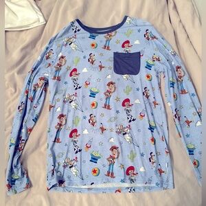 Boys Disney Pixar Toy Story Little Sleepies Play Long Sleeve Shirt sz 8 Bamboo